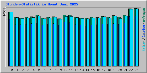 Stunden-Statistik im Monat Juni 2025